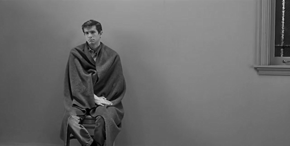 Anthony Perkins as Norman Bates in Psycho